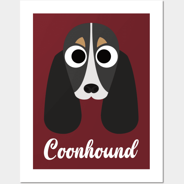Coonhound - Blue Tick Coonhound Wall Art by DoggyStyles